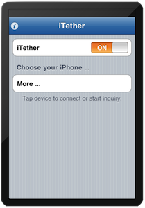 iTether setup 1