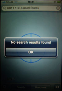 Searching with no country entered in the contact field