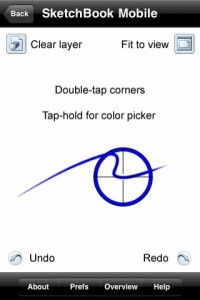SketchBook Mobile - Question Mark Menu - Overview